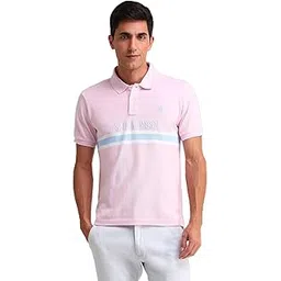u.s. polo assn. Men's Horizontal Striped Slim Fit Cotton Polo Shirt-picture-32