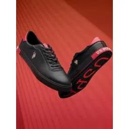 U.S. Polo Assn. Men's MOORE 5.0 Gease Black Sneakers-picture-10