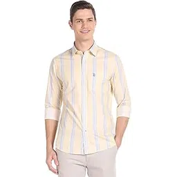 u.s. polo assn. Men's Striped Regular Fit Shirt-picture-23
