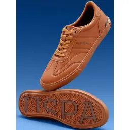U.S. Polo Assn. Men's Tan Casual Sneakers-picture-10