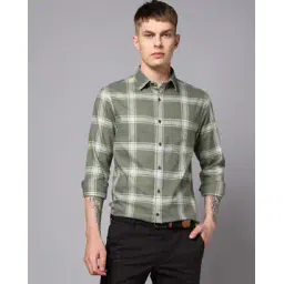 u.s. polo assn. Men'S Yarn Dyed Matt Checks Full Sleeve Shirts-picture-13