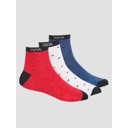 U.S. Polo Assn. Multicolor Ankle Length Socks - Pack of 3-picture-43