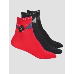 U.S. Polo Assn. Multicolor Ankle Length Socks - Pack of 3-picture-47