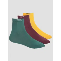 U.S. Polo Assn. Multicolor Ankle Length Socks - Pack of 3-picture-38