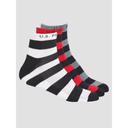 U.S. Polo Assn. Multicolor Ankle Length Socks - Pack of 3-picture-40