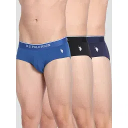 U.S. Polo Assn. Multicolor Cotton Regular Fit Briefs - Pack Of 3-picture-30