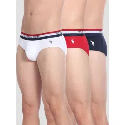 U.S. Polo Assn. Multicolor Cotton Regular Fit Briefs - Pack Of 3-picture-41