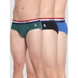 U.S. Polo Assn. Multicolor Cotton Regular Fit Briefs - Pack Of 3-picture-40