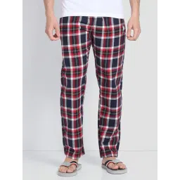 U.S. Polo Assn. Multicolor Cotton Regular Fit Checks Lounge Pants-picture-44
