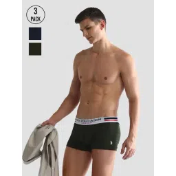 U.S. Polo Assn. Multicolor Regular Fit Trunks - Pack of 3-picture-37