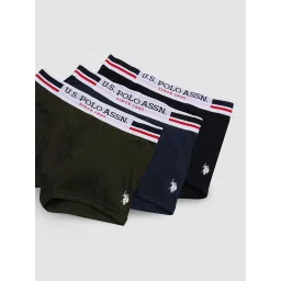 U.S. Polo Assn. Multicolor Regular Fit Trunks - Pack of 3 image 4