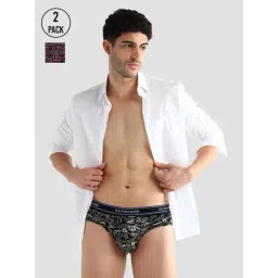 U.S. Polo Assn. Multicolored Elasticized Waist Printed I615 Briefs - Pack Of 2-picture-26