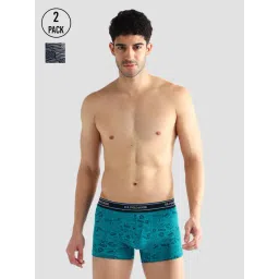 U.S. Polo Assn. Multicolored Elasticized Waist Printed I616 Trunks - Pack Of 2-picture-19