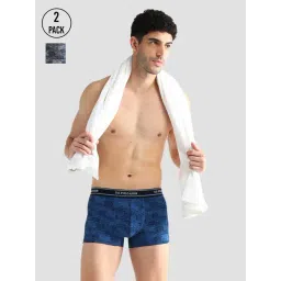 U.S. Polo Assn. Multicolored Elasticized Waist Printed I616 Trunks - Pack Of 2-picture-39
