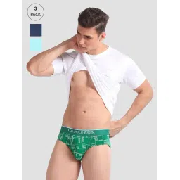U.S. Polo Assn. Navy & Green Printed Briefs - Pack of 3-picture-43