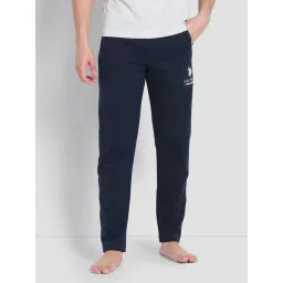 U.S. Polo Assn. Navy Blue Cotton Regular Fit Lounge Pants-picture-42