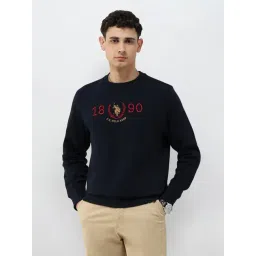 U.S. Polo Assn. Navy Cotton Regular Fit Embroidered Sweatshirt-picture-11