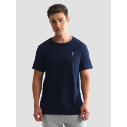 U.S. Polo Assn. Navy Cotton Regular Fit Lounge T-Shirt-picture-36
