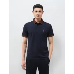 U.S. Polo Assn. Navy Cotton Regular Fit Polo T-Shirt-picture-35