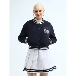 U.S. Polo Assn. Navy Graphic Print Bomber Jacket-picture-22