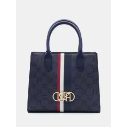 U.S. Polo Assn. Navy Printed Satchel Handbag-picture-47