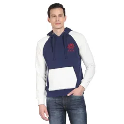 U.S. Polo Assn. Navy Regular Fit Colour Block Hooded Sweatshirt-picture-43