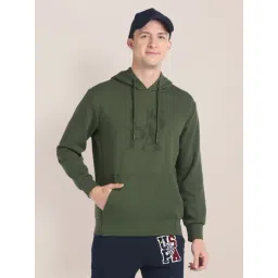 U.S. Polo Assn. Olive Cotton Regular Fit Printed Hooded Sweatshirt-picture-38