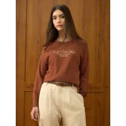 U.S. Polo Assn. Orange Cotton Regular Fit Logo Printed Sweater-picture-45