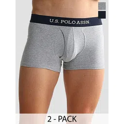 U.S. Polo Assn. Pack Of 2 Men Solid Details Mid Rise Shorts Trunks OET11-GN0-P2-picture-24