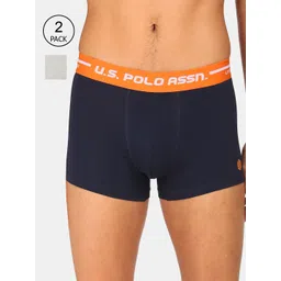 U.S. Polo Assn. Pack of 2 Navy Blue & Grey Trunks-picture-10