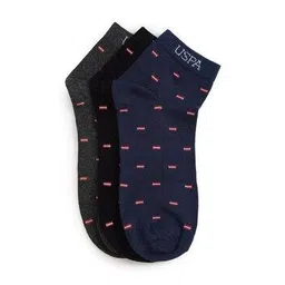 u.s. polo assn. Pack of 3 Men Striped Ankle-Length Everyday Socks-picture-34