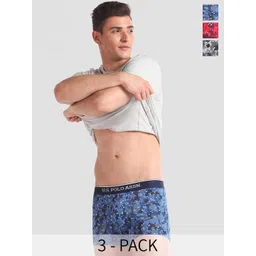 U.S. Polo Assn. Pack Of 3 Printed Moisture-Wicking Trunks OET01-OBR-P3-picture-23