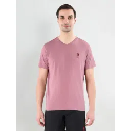 U.S. Polo Assn. Pink Cotton Regular Fit Lounge T-Shirt-picture-38