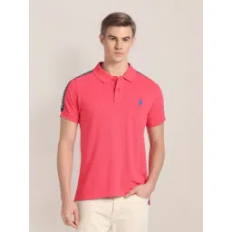 U.S. Polo Assn. Pink Regular Fit Polo T-Shirt-picture-39
