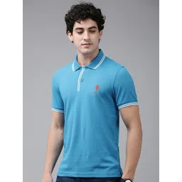 U.S. Polo Assn. Polo Collar Pure Cotton Slim Fit T-shirt-picture-41
