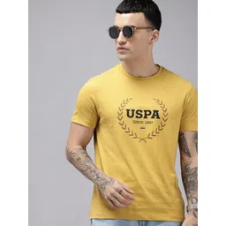 U.S. Polo Assn. Pure Cotton Brand Logo Printed Slim Fit T-shirt-picture-37