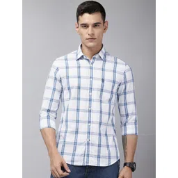 U.S. Polo Assn. Pure Cotton Tartan Checked Seersucker Tailored Fit Casual Shirt-picture-30