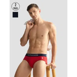U.S. Polo Assn. Red & Navy Briefs - Pack of 2-picture-24