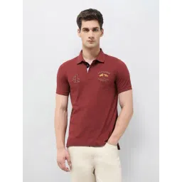 U.S. Polo Assn. Red Cotton Regular Fit Logo Printed Polo T-Shirt-picture-24