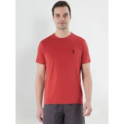 U.S. Polo Assn. Red Cotton Regular Fit Lounge T-Shirt-picture-35