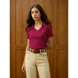 U.S. Polo Assn. Red Cotton Regular Fit Polo T-Shirt-picture-19