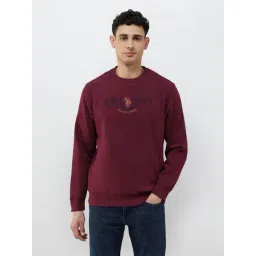 U.S. Polo Assn. Red Cotton Regular Fit Printed Sweatshirt-picture-40