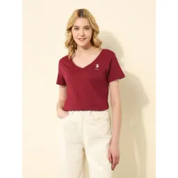 U.S. Polo Assn. Red Cotton Regular Fit T-Shirt-picture-18