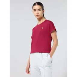 U.S. Polo Assn. Red Cotton Regular Fit T-Shirt image 3