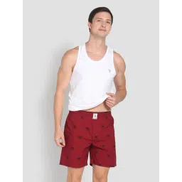 U.S. Polo Assn. Red Regular Fit Printed Cotton Boxers-picture-22