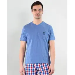 u.s. polo assn. Regular Fit V-Neck Embroidered Logo I638 Lounge T-Shirt-picture-40
