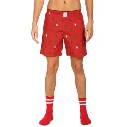 U.S. Polo Assn. Rust Regular Fit Printed Boxers-picture-34