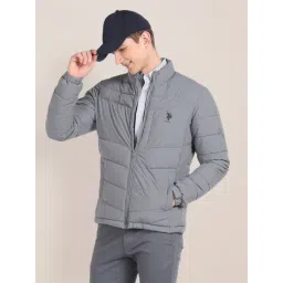 U.S. Polo Assn. Steel Grey Regular Fit Quilted Jacket-picture-35