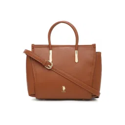 U.S. Polo Assn. Tan ALIX Satchel-picture-45