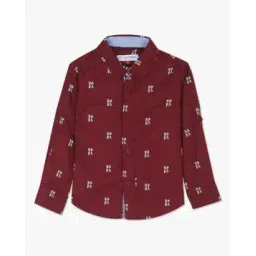 u.s. polo assn. Typographic Print Shirt with Spread Collar-picture-35